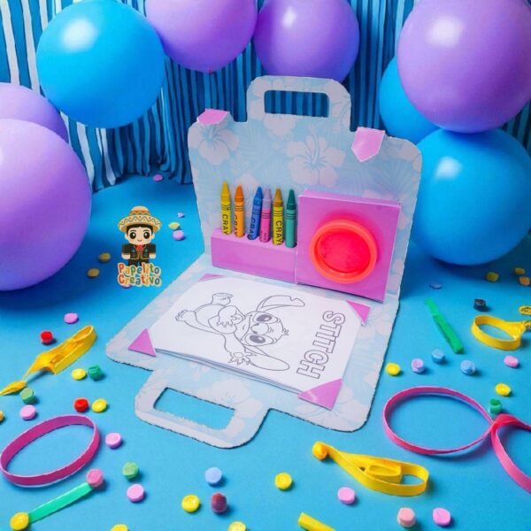 maletín creativo personalizado con crayolas, dibujos y plastilina | entrega en 5 días - imagen 4
