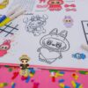 Mantelitos de actividades personalizados para fiestas infantiles + 12 plumones | Entrega en 1 semana - Imagen 2