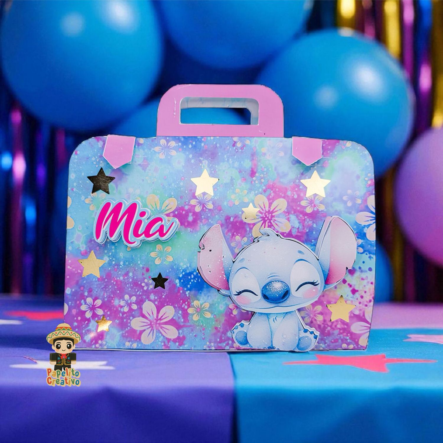 maletín creativo personalizado con crayolas, dibujos y plastilina | entrega en 5 días